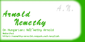 arnold nemethy business card